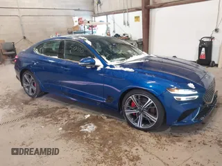 2024 Genesis G70 Sport Advanced с VIN KMTG54SE5RU136776, выставлен на аукционе IAAI как лот 41311788 с пробегом 17 097 миль миль и . История ставок и продаж доступна на DreamBid. Изображение 1.