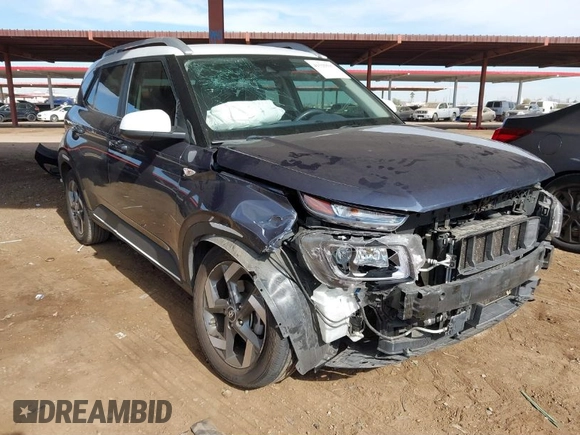 2021 Hyundai Venue SEL with VIN KMHRC8A36MU127402, listed as a IAAI auction lot 41525537 with 88,665 mi miles and . Bid and sale history available at DreamBid. Image 1.