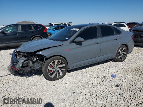 2020 Volkswagen Jetta GLI S z VIN 3VW6T7BU9LM027769, wystawiony jako Copart lot #88870035 z przebiegiem Nie podano mil oraz Szkoda całkowita • Salvage title. Historia ofert i sprzedaży dostępna na DreamBid. Obrazek 1.