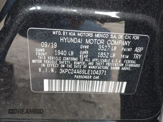 2020 Hyundai Accent SE с VIN 3KPC24A69LE104371, выставлен на аукционе IAAI как лот 42079679 с пробегом 125 680 миль миль и . История ставок и продаж доступна на DreamBid. Изображение 9.