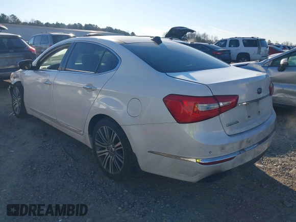 2015 Kia Cadenza Premium with VIN KNALN4D77F5170135, listed as a IAAI auction lot 41310337 with 237,376 mi miles. Bid and sale history available at carsss.com. Image 3.