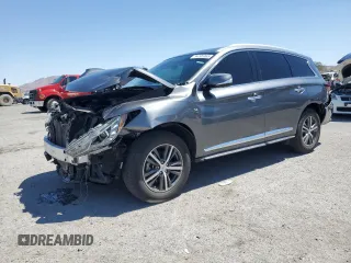 2019 Infiniti QX60 Luxe with VIN 5N1DL0MN5KC518987, listed as a Copart auction lot 54206365 with 61,914 mi miles and Salvage title. Bid and sale history available at DreamBid. Image 1.