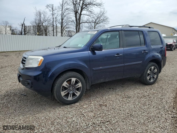 2013 Honda Pilot EX-L with VIN 5FNYF4H77DB055191, listed as a Copart auction lot 49885265 with 123,179 mi miles and Salvage Title. Bid and sale history available at carsss.com. Image 1.