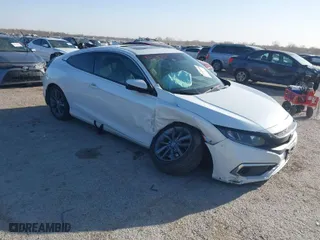 2019 Honda Civic Coupe EX with VIN 2HGFC3B36KH357449, listed as a IAAI auction lot 41829510 with NaN miles. Bid and sale history available at carsss.com. Image 1.