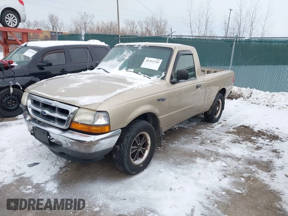 1999 Ford Ranger XL with VIN 1FTYR10V4XUB79205, listed as a IAAI auction lot 41311729 with 160,635 mi miles. Bid and sale history available at carsss.com. Image 2.