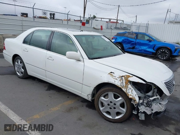 2005 Lexus LS 430 z VIN JTHBN36FX50175532, wystawiony jako IAAI lot #41925866 z przebiegiem 182 956 mil mil oraz . Historia ofert i sprzedaży dostępna na DreamBid. Obrazek 1.