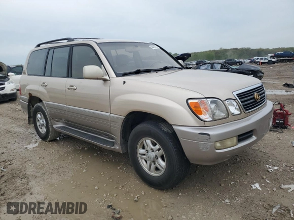 1999 Lexus LX 470 with VIN JT6HT00W2X0043805, listed as a Copart auction lot 54496735 with 520,244 mi miles and Clean Title. Bid and sale history available at DreamBid. Image 4.