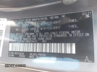2021 Toyota Sienna XLE with VIN 5TDYSKFC9MS014413, listed as a IAAI auction lot 42449852 with 111,712 mi miles and . Bid and sale history available at DreamBid. Image 9.