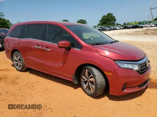 2023 Honda Odyssey Touring с VIN 5FNRL6H8XPB056468, выставлен на аукционе Copart как лот 55066345 с пробегом 29 760 миль миль и Списание • Salvage title. История ставок и продаж доступна на DreamBid. Изображение 4.