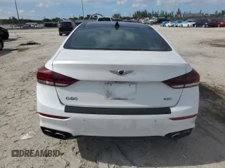 2019 Genesis G80 3.3T Sport with VIN KMTFN4JB5KU305560, listed as a Copart auction lot 64960634 with 57,017 mi miles and Non Repairable. Bid and sale history available at carsss.com. Image 6.