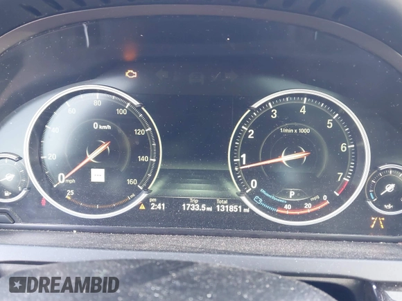2014 BMW 7 Series 750i xDrive with VIN WBAYB6C55ED224496, listed as a IAAI auction lot 41471012 with 131,851 mi miles. Bid and sale history available at carsss.com. Image 7.
