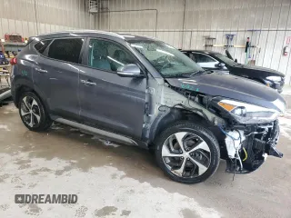2017 Hyundai Tucson Sport z VIN KM8J33A25HU361804, wystawiony jako Copart lot #56558015 z przebiegiem 53 816 mil mil oraz Szkody całkowita. Historia ofert i sprzedaży dostępna na DreamBid. Obrazek 4.