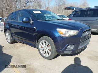 2012 Mitsubishi Outlander Sport SE with VIN JA4AR4AU2CZ004533, listed as a IAAI auction lot 41822155 with 227,478 mi miles. Bid and sale history available at carsss.com. Image 1.