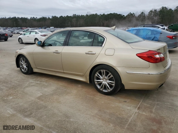 2012 Hyundai Genesis 3.8L with VIN KMHGC4DD2CU185395, listed as a Copart auction lot 47759835 with 87,845 mi miles and Salvage Title. Bid and sale history available at carsss.com. Image 2.