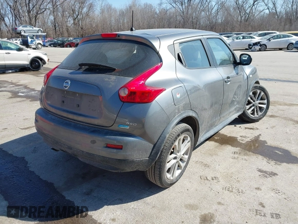 2012 Nissan Juke SL with VIN JN8AF5MV7CT110668, listed as a IAAI auction lot 41764536 with 162,307 mi miles. Bid and sale history available at carsss.com. Image 4.