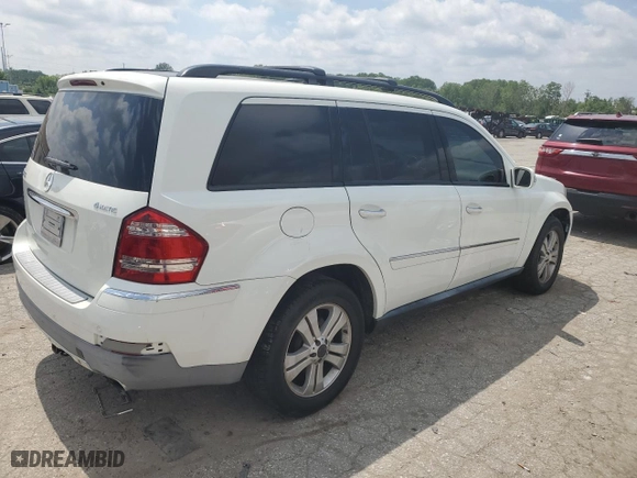 2008 Mercedes-Benz GL-Class 4.6L with VIN 4JGBF71E68A403752, listed as a Copart auction lot 55204724 with 188,936 mi miles and Salvage Title. Bid and sale history available at carsss.com. Image 3.