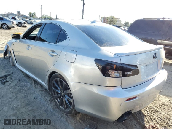 2008 Lexus IS F with VIN JTHBP262985002271, listed as a Copart auction lot 70432674 with 140,847 mi miles and Salvage title. Bid and sale history available at DreamBid. Image 2.
