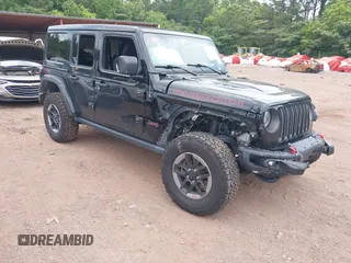 2019 Jeep Wrangler Unlimited Rubicon with VIN 1C4HJXFN8KW512682, listed as a IAAI auction lot 42439798 with 63,251 mi miles and . Bid and sale history available at DreamBid. Image 1.