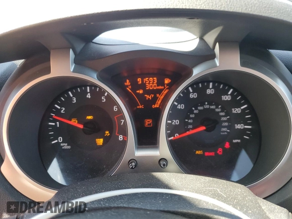 2015 Nissan Juke SV with VIN JN8AF5MV7FT558459, listed as a Copart auction lot 46813295 with 91,593 mi miles and Salvage title. Bid and sale history available at DreamBid. Image 9.