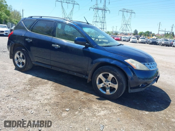 2003 Nissan Murano SL with VIN JN8AZ08W63W234605, listed as a IAAI auction lot 42147336 with Not Provided miles and . Bid and sale history available at DreamBid. Image 1.