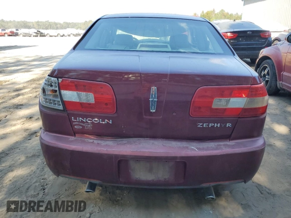 2006 Lincoln Zephyr z VIN 3LNHM26146R645046, wystawiony jako Copart lot #77953934 z przebiegiem 181 030 mil mil oraz Szkoda całkowita • Salvage title. Historia ofert i sprzedaży dostępna na DreamBid. Obrazek 6.