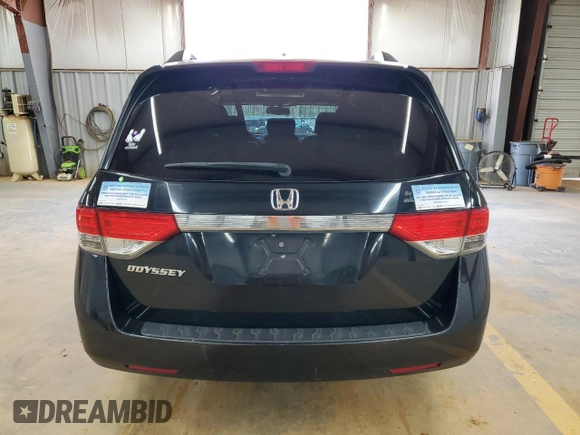 2014 Honda Odyssey EX-L with VIN 5FNRL5H66EB105932, listed as a Copart auction lot 49734905 with 222,723 mi miles and Salvage Title. Bid and sale history available at carsss.com. Image 6.