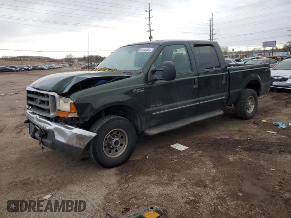 2000 Ford F-250 XL with VIN 1FTNW21F5YEB21513, listed as a Copart auction lot 82013464 with 383,819 mi miles and Salvage title. Bid and sale history available at DreamBid. Image 1.