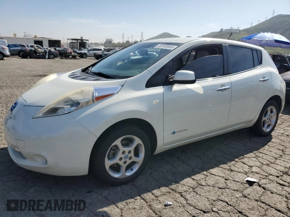 2011 Nissan LEAF SL-e with VIN JN1AZ0CP7BT000987, listed as a Copart auction lot 50105945 with 168,027 mi miles and Clean Title. Bid and sale history available at carsss.com. Image 1.