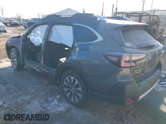 2025 Subaru Outback Touring with VIN 4S4BTAPC2S3136066, listed as a IAAI auction lot 42030379 with 4,419 mi miles and . Bid and sale history available at DreamBid. Image 3.