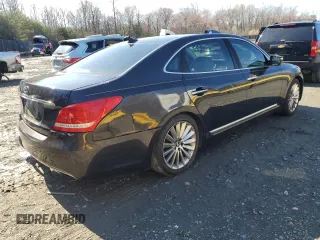 2014 Hyundai Equus Signature with VIN KMHGH4JH9EU083832, listed as a Copart auction lot 50416535 with 92,508 mi miles and Salvage Title. Bid and sale history available at DreamBid. Image 3.