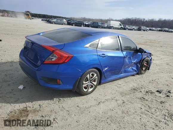 2016 Honda Civic Sedan LX with VIN 19XFC2F5XGE009550, listed as a Copart auction lot 48136285 with 105,846 mi miles and Salvage Title. Bid and sale history available at carsss.com. Image 3.