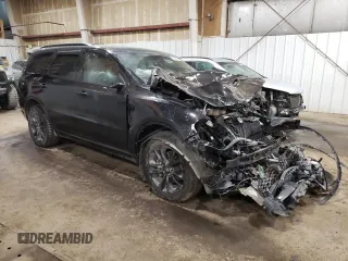 2022 Dodge Durango GT Plus with VIN 1C4RDJDGXNC196835, listed as a Copart auction lot 50646995 with 43,755 mi miles and Salvage title. Bid and sale history available at DreamBid. Image 4.