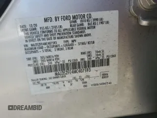 2021 Ford EcoSport S with VIN MAJ3S2FE4MC407593, listed as a Copart auction lot 47454615 with 26,309 mi miles and Salvage Title. Bid and sale history available at DreamBid. Image 14.