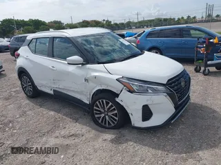 2021 Nissan Kicks SV with VIN 3N1CP5CV1ML482759, listed as a IAAI auction lot 42022796 with 73,303 mi miles and . Bid and sale history available at DreamBid. Image 1.
