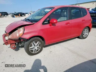 2007 Honda Fit with VIN JHMGD38467S020200, listed as a Copart auction lot 50807695 with 168,588 mi miles and Salvage Title. Bid and sale history available at carsss.com. Image 1.