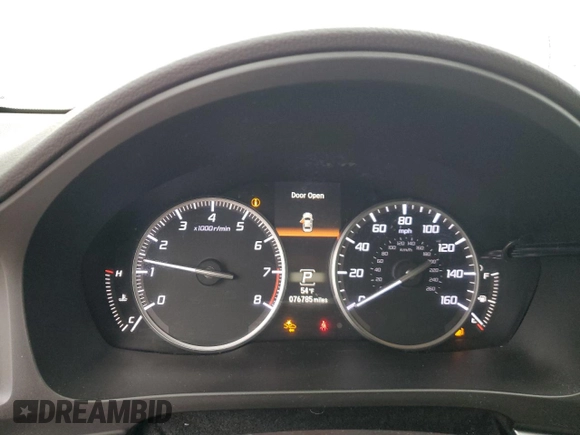 2016 Acura ILX Premium with VIN 19UDE2F77GA016169, listed as a Copart auction lot 59332795 with 76,785 mi miles and Salvage title. Bid and sale history available at DreamBid. Image 9.