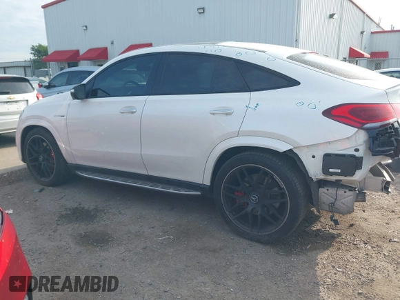 2022 Mercedes-Benz GLE 63 S AMG with VIN 4JGFD8KB2NA767714, listed as a IAAI auction lot 42359544 with 55,544 mi miles and . Bid and sale history available at DreamBid. Image 15.