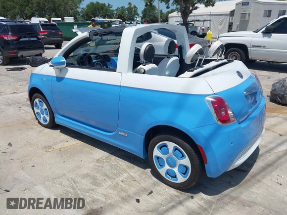 2015 FIAT 500e с VIN 3C3CFFGE6FT732844, выставлен на аукционе IAAI как лот 42212123 с пробегом 34 733 миль миль и . История ставок и продаж доступна на DreamBid. Изображение 3.