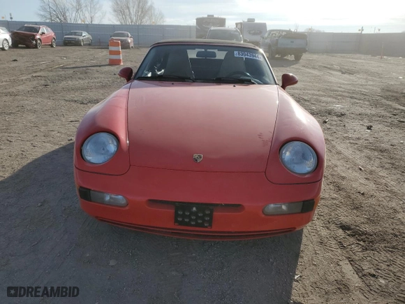 1992 Porsche 968 with VIN WP0CA2968NS840424, listed as a Copart auction lot 83043944 with NaN miles and Clean Title. Bid and sale history available at carsss.com. Image 5.