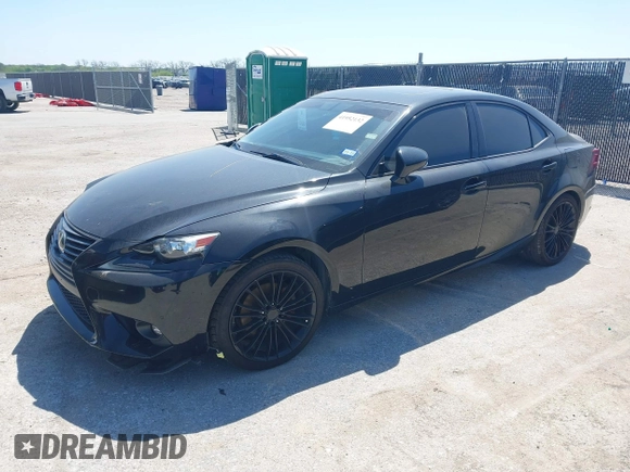 2015 Lexus IS 250 with VIN JTHBF1D21F5047167, listed as a IAAI auction lot 41952132 with 128,239 mi miles. Bid and sale history available at carsss.com. Image 2.