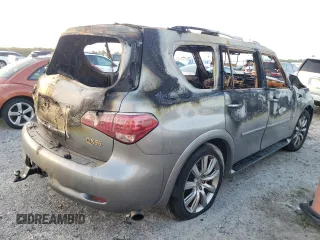 2011 Infiniti QX56 8-passenger with VIN JN8AZ2NC0B9300147, listed as a Copart auction lot 78594304 with 0 mi miles and Non Repairable. Bid and sale history available at carsss.com. Image 3.