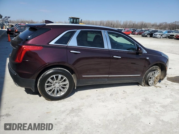 2017 Cadillac XT5 Luxury FWD with VIN 1GYKNBRS0HZ219259, listed as a Copart auction lot 47556415 with 50,946 mi miles and Salvage Title. Bid and sale history available at carsss.com. Image 3.