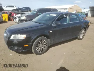 2008 Audi A4 2.0T with VIN WAUDF78E58A141478, listed as a Copart auction lot 52393935 with 144,047 mi miles and Salvage Title. Bid and sale history available at carsss.com. Image 1.