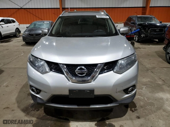 2015 Nissan Rogue SL with VIN 5N1AT2MVXFC833739, listed as a Copart auction lot 45603115 with 65,300 mi miles and Clean Title. Bid and sale history available at carsss.com. Image 5.