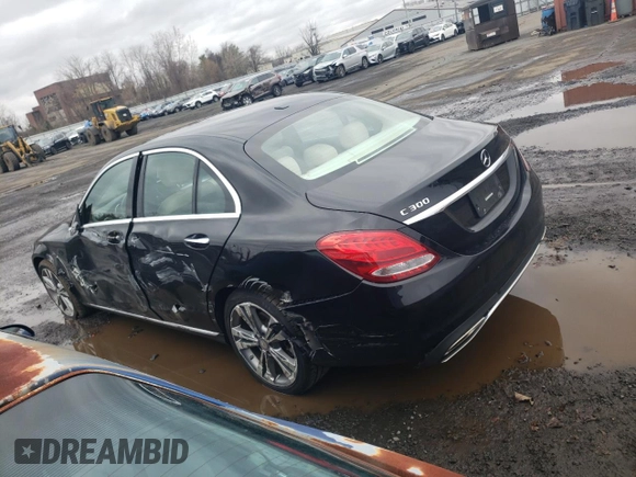 2017 Mercedes-Benz C C 300 with VIN 55SWF4JB9HU196631, listed as a Copart auction lot 52752505 with 84,367 mi miles and Salvage Title. Bid and sale history available at carsss.com. Image 2.