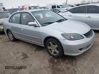 2004 Honda Civic EX with VIN 2HGES26724H592794, listed as a IAAI auction lot 41560628 with 261,924 mi miles and . Bid and sale history available at DreamBid. Image 1.