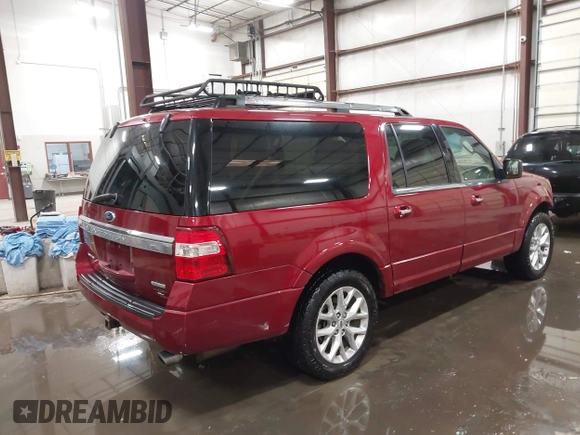 2016 Ford Expedition Max Limited z VIN 1FMJK2ATXGEF07967, wystawiony jako IAAI lot #41835585 z przebiegiem 83 928 mil mil oraz . Historia ofert i sprzedaży dostępna na DreamBid. Obrazek 4.