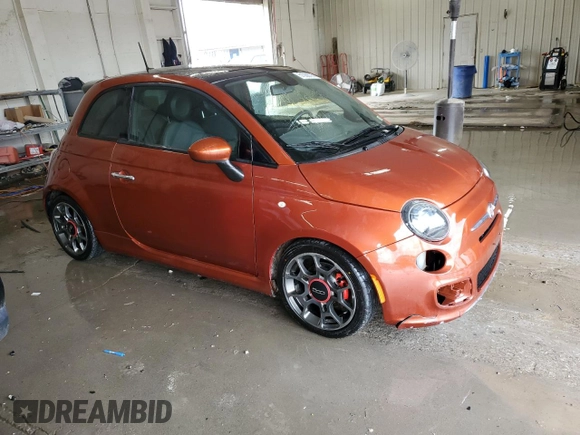 2013 FIAT 500 Sport with VIN 3C3CFFBRXDT754532, listed as a Copart auction lot 51088795 with 110,529 mi miles and Clean Title. Bid and sale history available at carsss.com. Image 4.