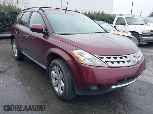 2007 Nissan Murano S with VIN JN8AZ08W37W663397, listed as a IAAI auction lot 41552454 with 236,888 mi miles and . Bid and sale history available at DreamBid. Image 1.