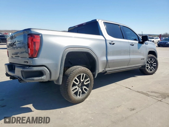 2021 GMC Sierra 1500 AT4 with VIN 3GTP9EED7MG366035, listed as a Copart auction lot 46640235 with 51,547 mi miles and Salvage Title. Bid and sale history available at carsss.com. Image 3.